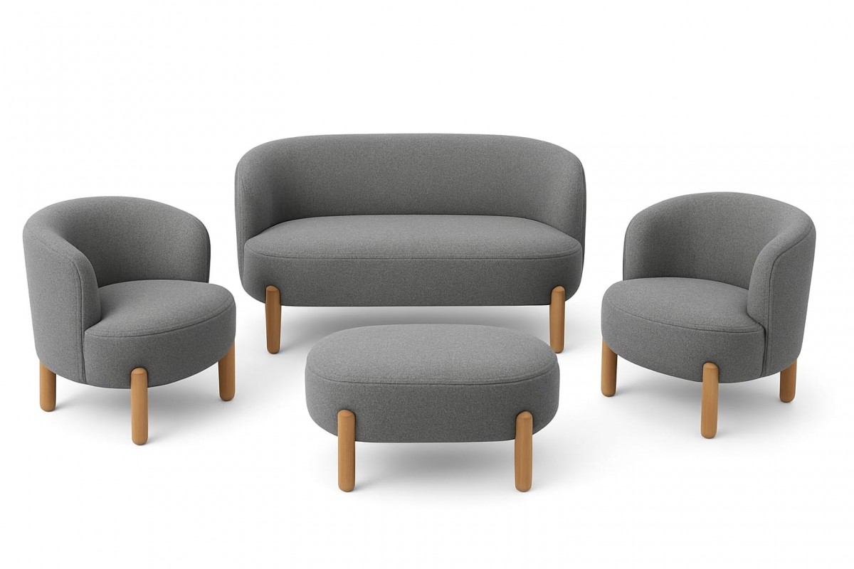 Mellow  Çay Seti Gri...