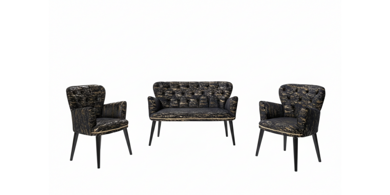 Gold Torna Ayak Çay Seti 